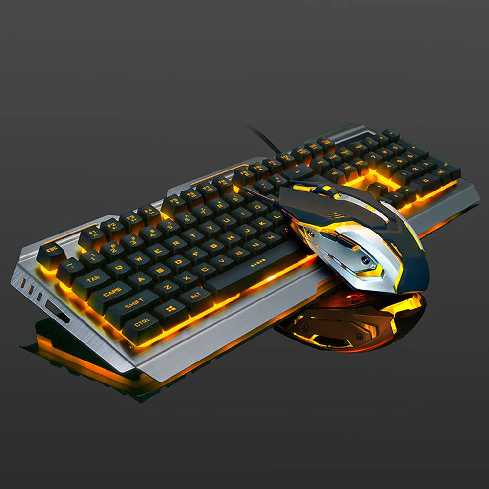 Zestaw klawiatury i myszy RGB, przewodowy/bezwprzewodowy, podświetlana, do PC/laptopa