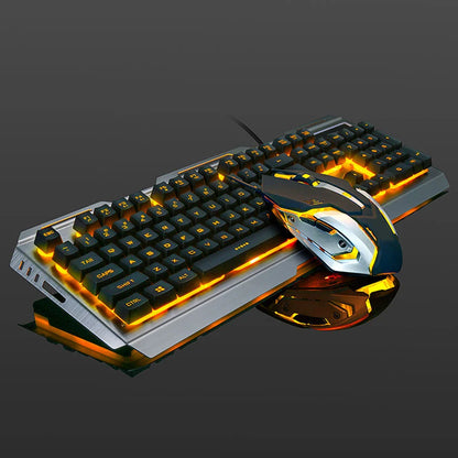 Zestaw klawiatury i myszy RGB, przewodowy/bezwprzewodowy, podświetlana, do PC/laptopa