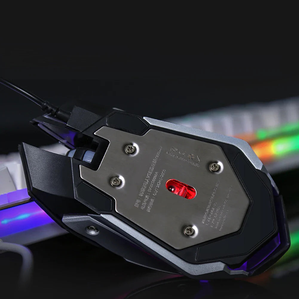 Zestaw klawiatury i myszy RGB, przewodowy/bezwprzewodowy, podświetlana, do PC/laptopa